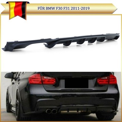 Heckdiffusor Performance Schwarz Matt für BMW F30 F31 11-19 Stoßstange MP Style