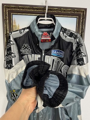 Vintage 90's Juventus Kappa Football Jacket Soccer Track Top Rare