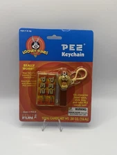 P Taz PEZ Looney Tunes Keychain New Sealed Basic Fun 9330 Retro Collectible