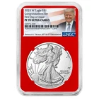 2025-W Proof $1 American Silver Eagle Congratulations Set NGC PF70UC FDI Trump