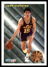 John Stockton / Clyde Drexler 1991-92   NBA READ FREE SHIPPING AutographDen