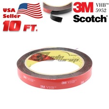 Genuine 3M VHB 5952 Gray Double-Sided Mounting Tape Automotive Car 15mm x 10FT