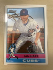 2025 Topps Heritage Chrome Ian Happ #222 Chicago Cubs