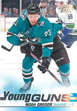 2019-20 Upper Deck Young Guns Noah Gregor San Jose Sharks #462