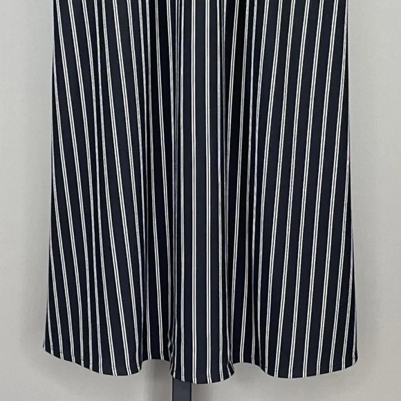 Max Mara Dress Womens Medium black stripe Vada midi designer casual leisure - Image 3 of 4