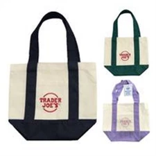Trader Joe's Pastel Mini Canvas Tote Bags 2025 6 Colors  1-4 LIMITED EDITION