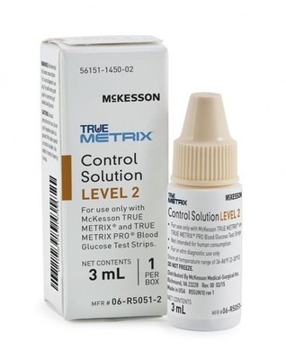 McKesson TRUE METRIX Control Solution, Level 2, 3 milliliter Vial, Latex-free