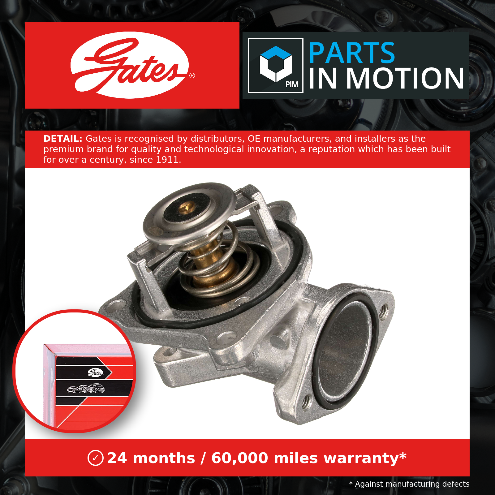 GATES-OE TH69087G1 Thermostat, coolant for MERCEDES-BENZ - Image 10