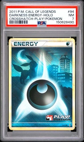 2011 POKEMON CALL OF LEGENDS CROSSHATCH - PLAY! HOLO #94 DARKNESS ENERGY PSA 7