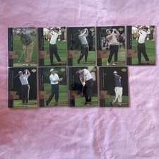 2001 Upper Deck Golf Tour Time Card Lot 9 Cards In Excellent Condition