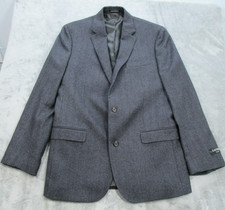 Lauren Ralph Lauren Blazer Mens 42L Gray Slim Fit Wool Sport Coat Jacket Suit