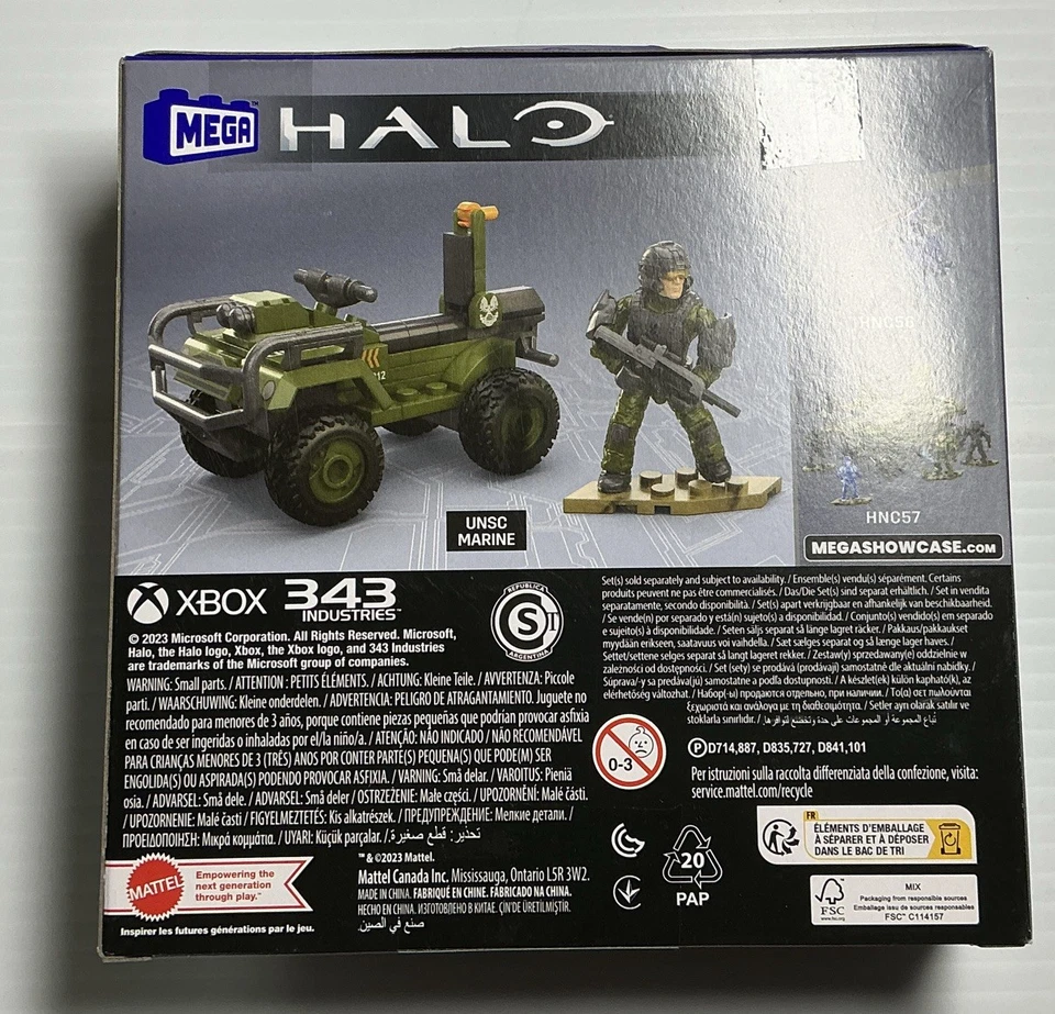 Mega Halo The Series ATV Building Toys Set, FLEETCOM Mongoose Vehicle with 79 Pi - Image 2 of 3
