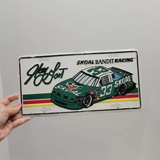 Harry Gant NASCAR #33 Skoal Bandit Racing License Plate Metal Tag Vintage