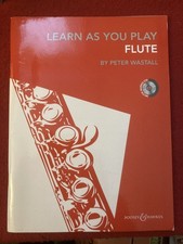 LEARN AS YOU PLAY FLUTE PETER WASTALL BOOK AND CD NICE CONDITION FREE UK POST
