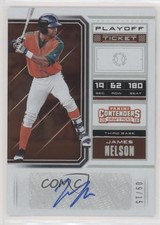 2018 Contenders Draft Picks Prospect Playoff Ticket 9/15 James Nelson Auto 0nr3