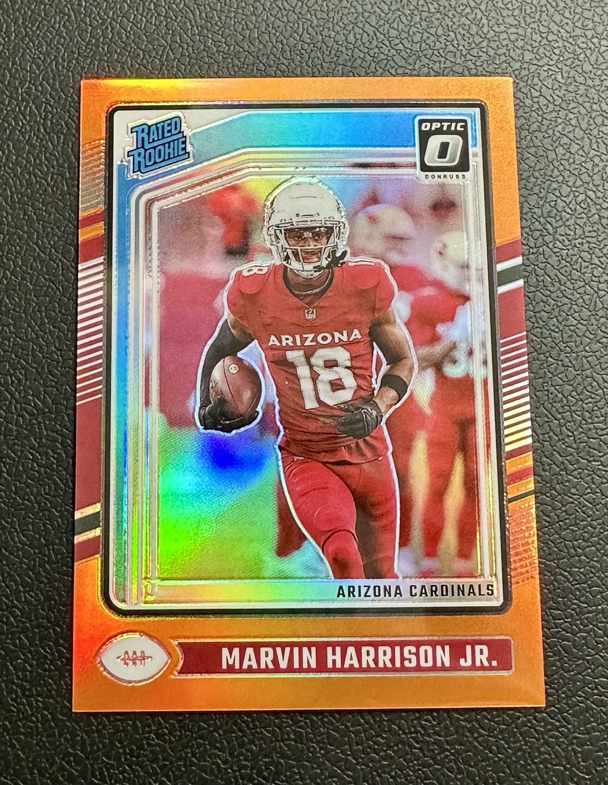 2024 Panini Donruss Optic Football #276 Marvin Harrison Jr Orange Prizm /249 RC