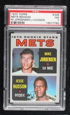 1970 Topps 1970 Rookie Stars Mike Jorgensen Jesse Hudson #348 PSA 7 2d2