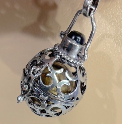 Sterling Silber Harmonie Kugel Anhänger Silber Engel Glocke Käfig Design