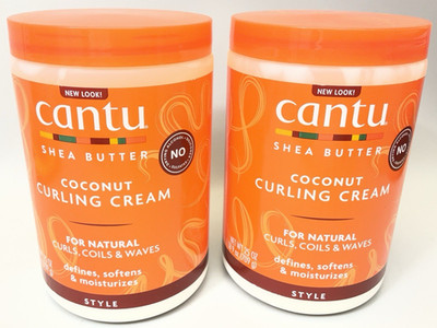 (Lot of 2) - Cantu Shea Butter Coconut Curling Cream 25 oz Each
