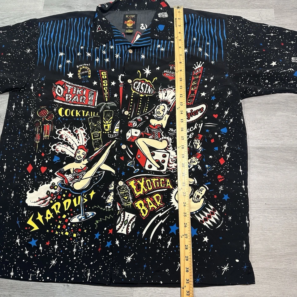 Camisa De Colección Hard Rock London Para BC Ethic Para Hombres 2XL Botón Fabulosa Las Vegas Foto 4 de 4