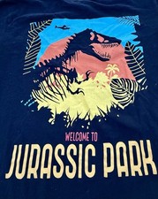 Jurassic Park World Shirt Mens L Big Logo T-Rex Dinosaurs