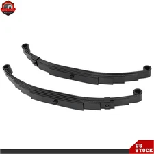 Pack of 2 For 6000 lbs Axle Trailer Leaf Spring 5 Leaf Double Eye 3000 lbs Cap