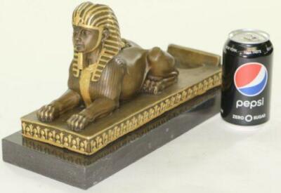 Vintage French Bronze Furniture Decoration, Sphinx Mythological Male Head Statue