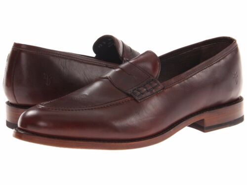 MEN'S FRYE "JAMES" PENNY LOAFERS~BROWN~ - Picture 1 of 5