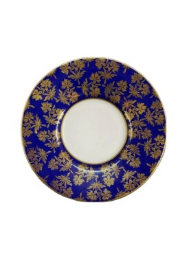 Aynsley Fine Bone China Cabinet Cobalt Blue & Gold Saucer C2457 - England