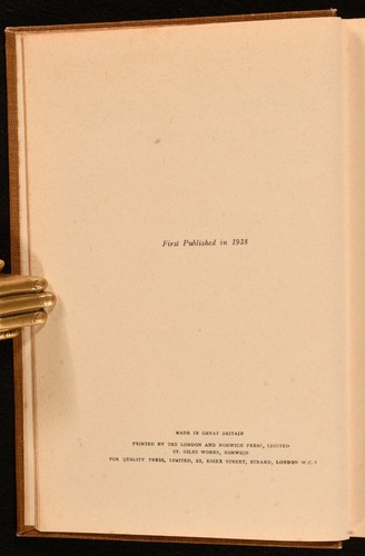 1938 remises The Finger of Destiny and Other Stories Edmund Snell First Edition Very ...