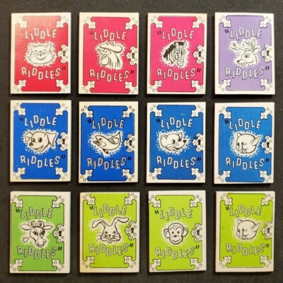 Cracker Jack Riddles Liddle Riddles Books (12 diff.) VINTAGE CRACKER JACK PRIZES | eBay