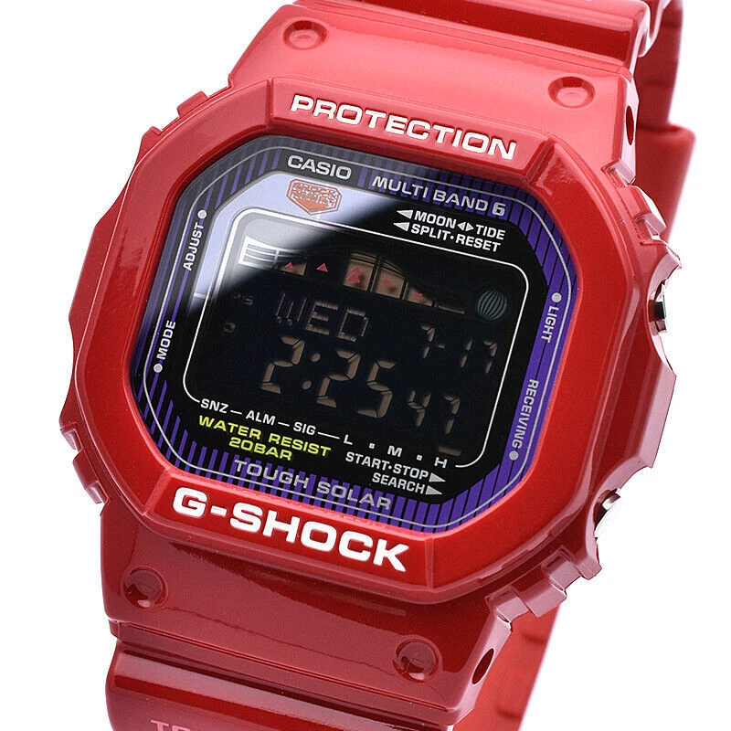 CASIO G-SHOCK GWX-5600C-4JF G-LIDE Radio Solar Digital Watch Red 42.8mm