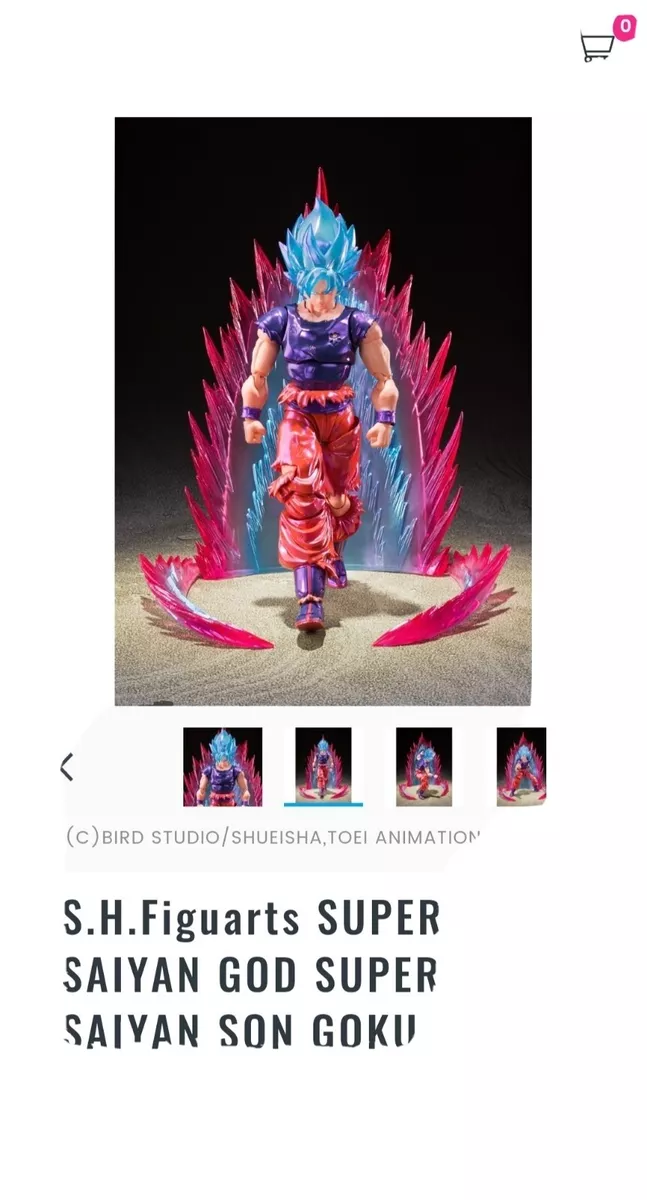 S.H.Figuarts Super Saiyan God Super Saiyan Goku Kaio-Ken Available