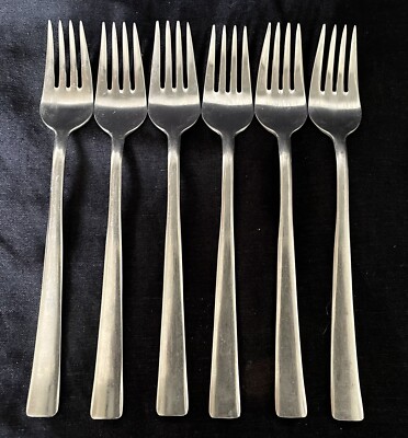 Vintage italienische Abert Tafelgabeln Microsil Edelstahl um 1970
