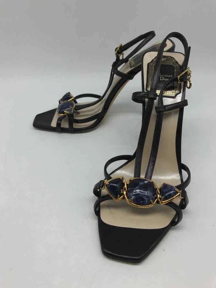 Talons à lanières Christian Dior noir taille 38,5 occasion