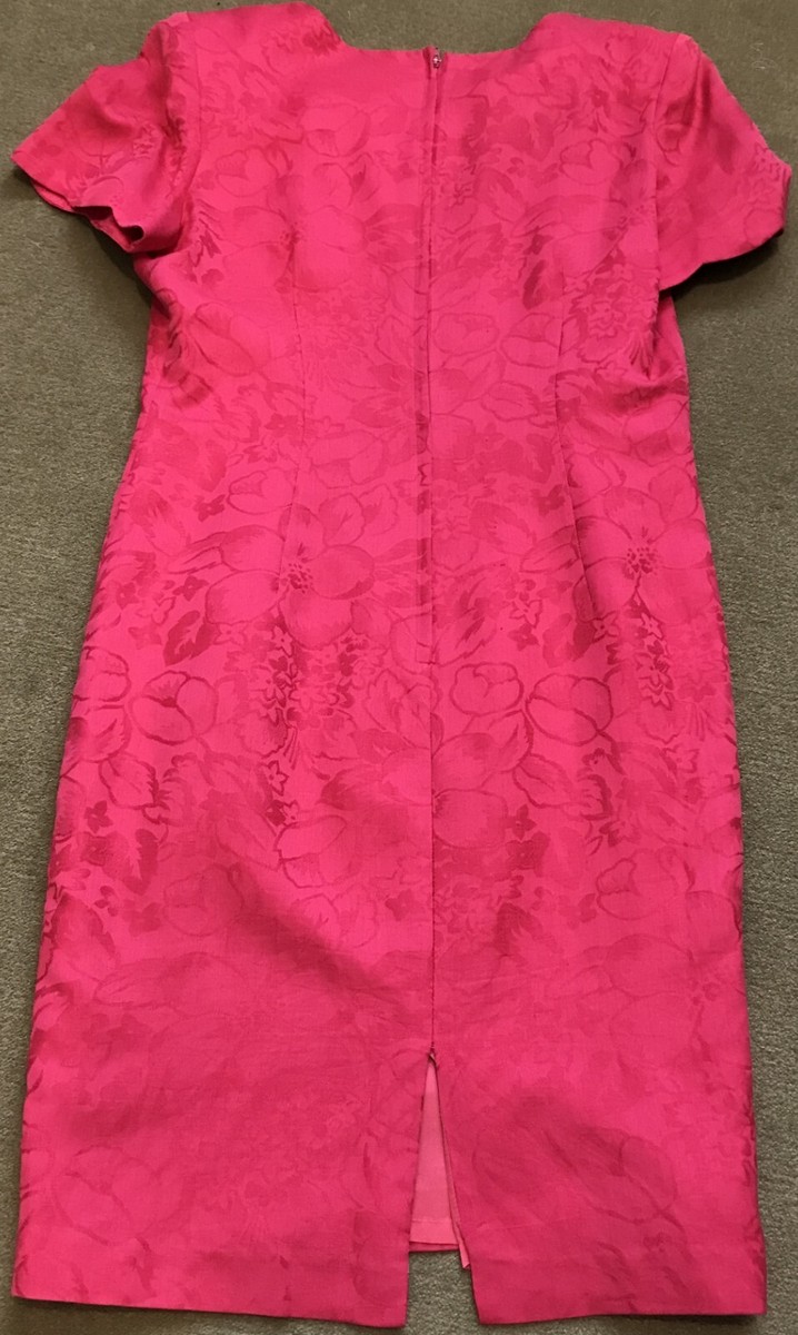 Vtg Talbot's Dress Short Sleeves Scalloped Neck and Sleeves Size 10 View 2