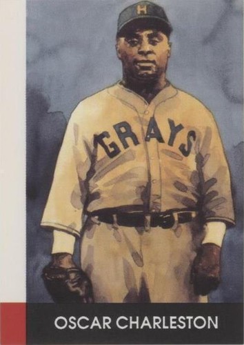 OSCAR CHARLESTON, 1896-1954 ~ Negro Baseball Leagues playing card:  king/diamonds