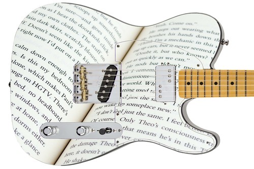 Guitar Skin Axe Wrap Re-skin Read You Like an Open Book Word Letters 313 - Picture 16 of 38
