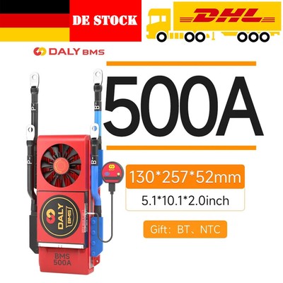 Daly 48V 16S 100A-500A Smart BMS LiFePo4 Akku BMS w/ Balance+Bluetooth Module DE