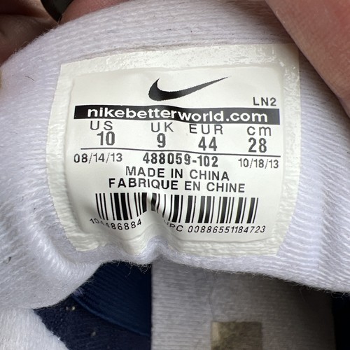 Nike - Scarpe - 488059-102 - AIR TRAINER CLASSIC - Bianco Midnight Navy - Uomo 10 - Foto 7 di 11