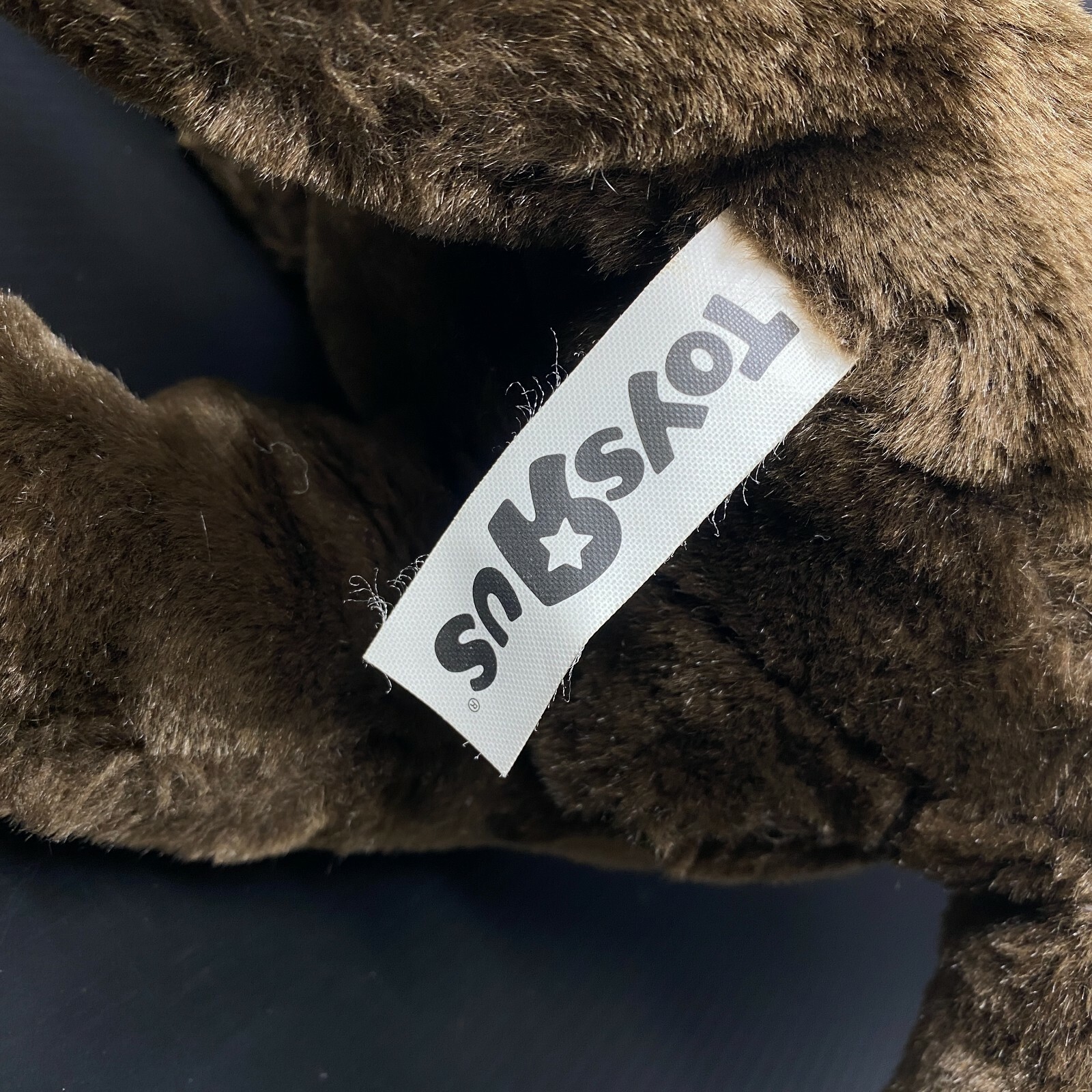 Toys R Us Brown Dog Plush 12" Stuffed Animal Chocolate Lab Black Nose