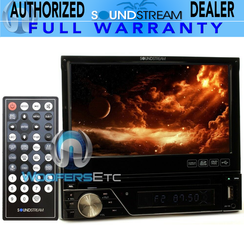 SOUNDSTREAM VIR7830 7" TV DVD CD USB MP3 EQUALIZER SD AUX CAR STEREO