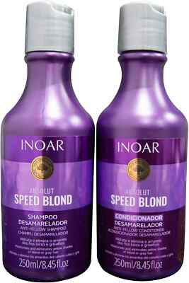 Inoar Duo Speed Blond & Gray Hair Shampoo & Conditioner 2x 250ml
