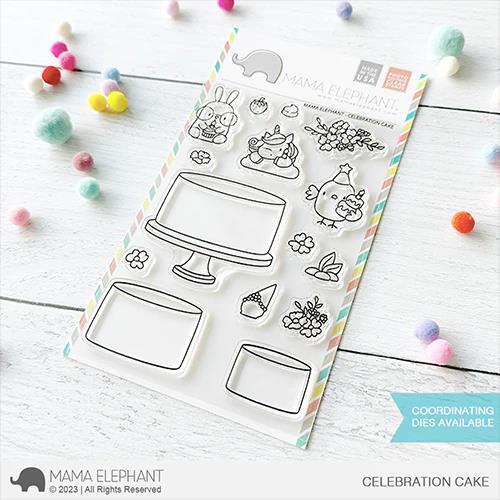 Mama Elephant, clear stamp, Celebration Cake - Picture 1 of 2