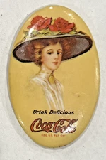 1973 Coca-Cola Advertising Pocket Mirror3" long