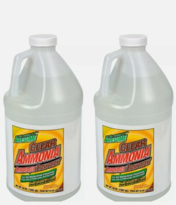 4 X La Totally Awesome Clear Ammonia 64 Oz Ea Household Cleaning Shines Surface