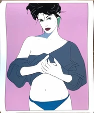 art works on paper; serigraph; Nagel; Patrick Nagel; Charlotte; signed