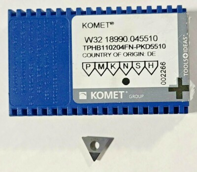 KOMET W32 18990.045510 PKD5510, PCD CARBIDE INSERT    H829