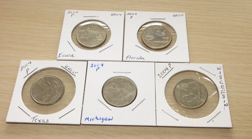 5 2004p State Quarters (L68P11-15) Uncirculated - Picture 2 of 4