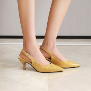 Da Donna Tipo Chanel SANDALO TACCO A ROCCHETTO Mid Scarpe A PUNTA PUMPS  scarpe Fibbia Taglie Forti | eBay